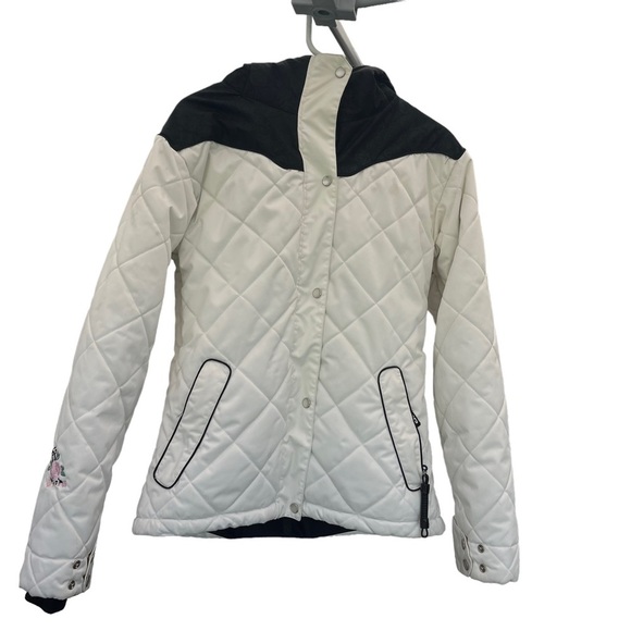 Ride‎ snowboards cell five puffer snow ski jacket warm, ties and secure pockets - Picture 1 of 15